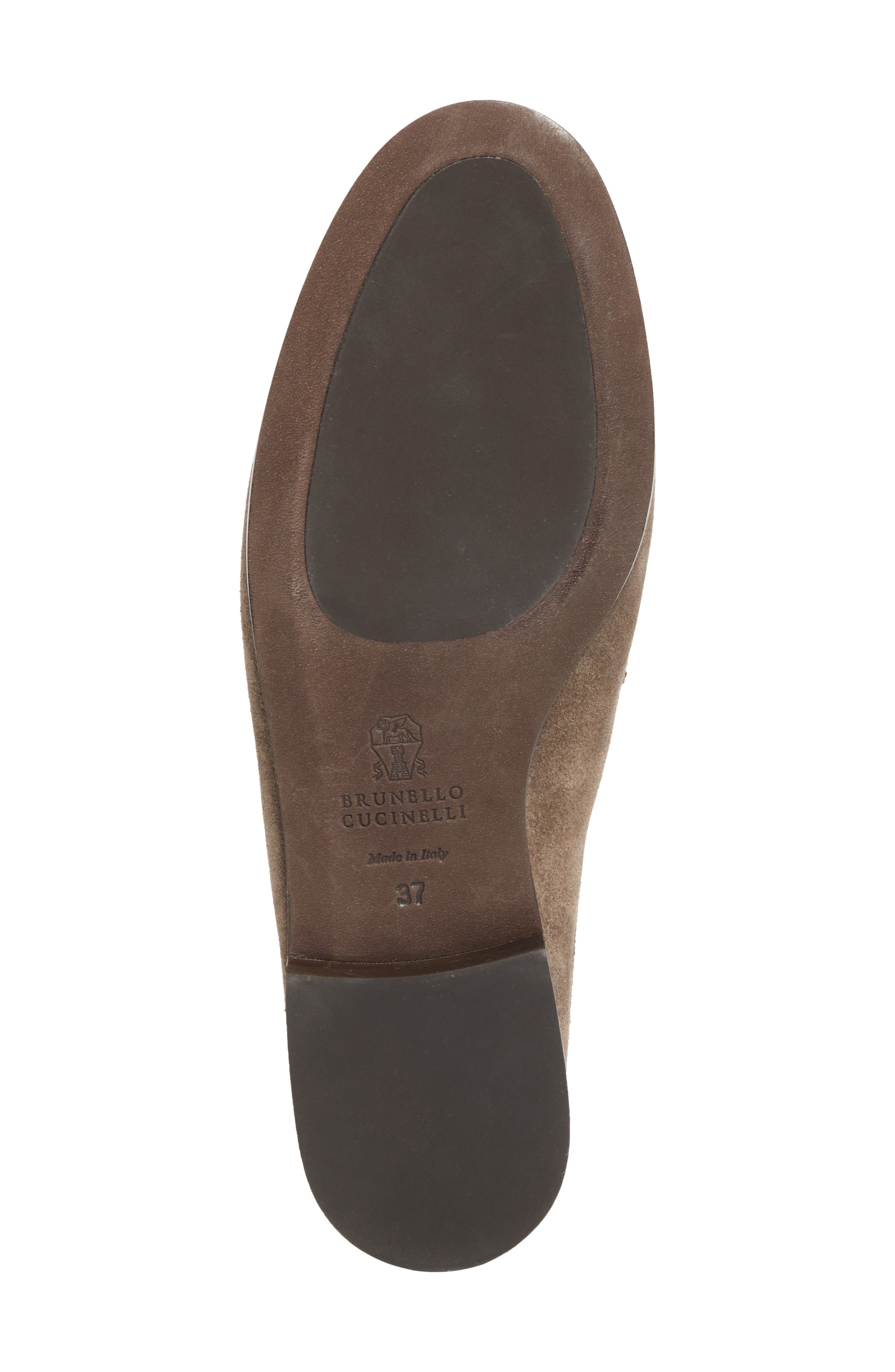 Brunello Cucinelli Monili Trim Loafer Mule in C8769 Torba at Nordstrom - 6