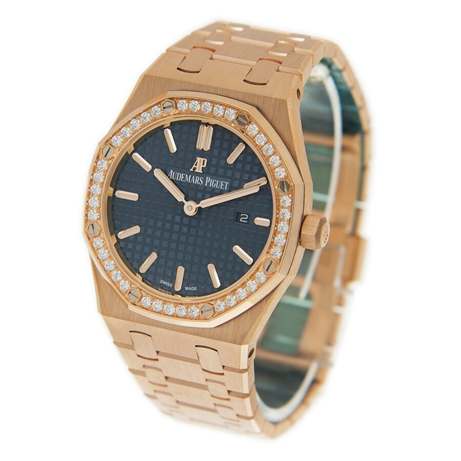 Audemars Piguet Royal Oak Quartz Diamond Silver Dial Ladies Watch 67651OR.ZZ.1261OR.02 - 3