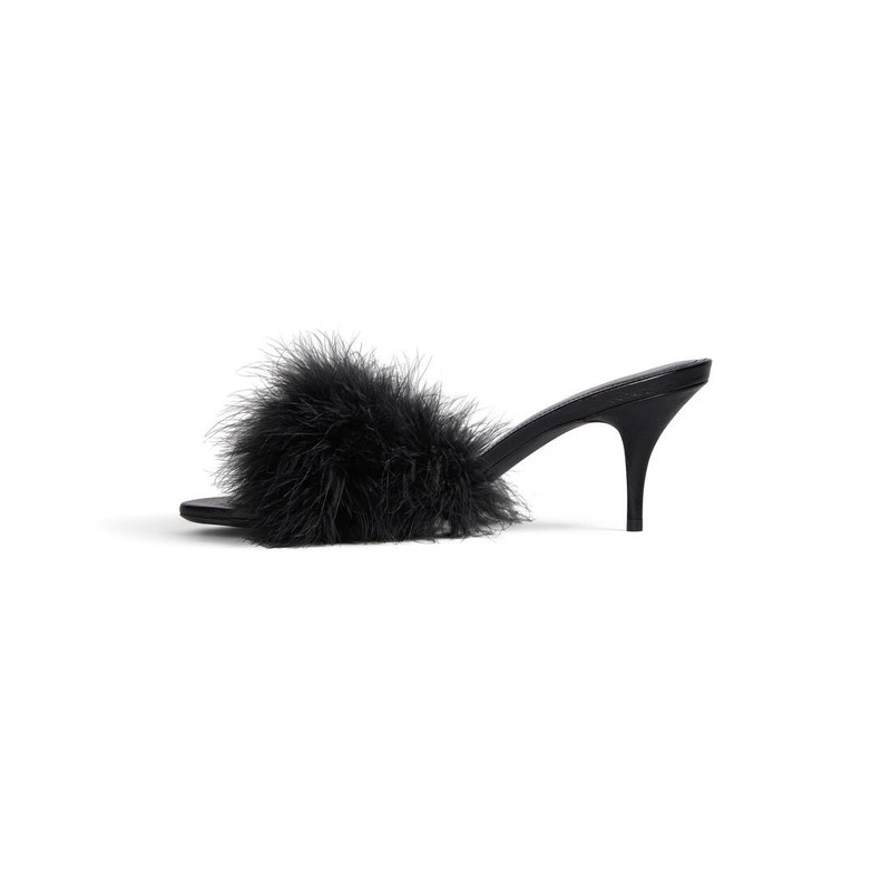BALENCIAGA Women's Boudoir 70mm Sandal  in Black outlook