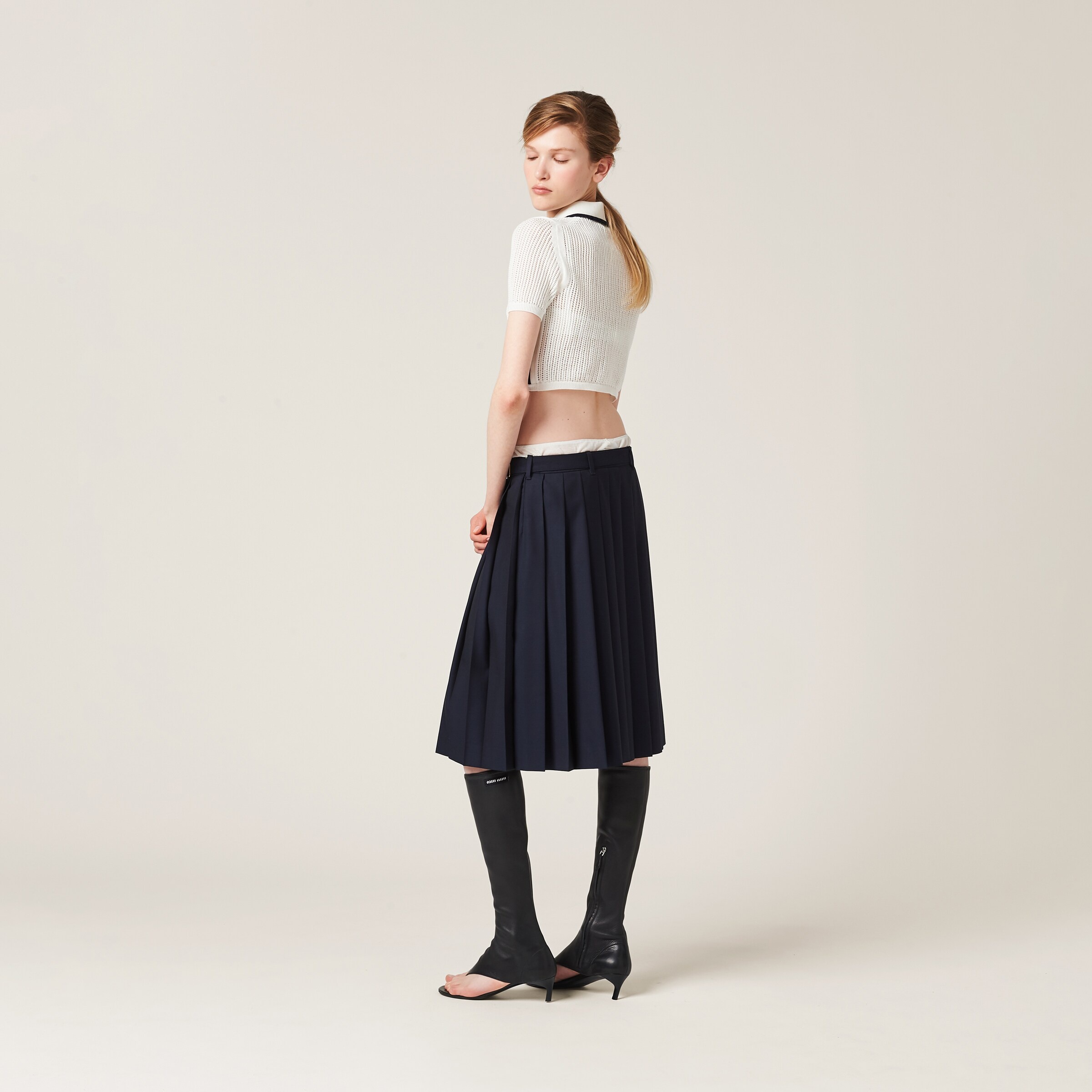 Knit cotton polo shirt - 3