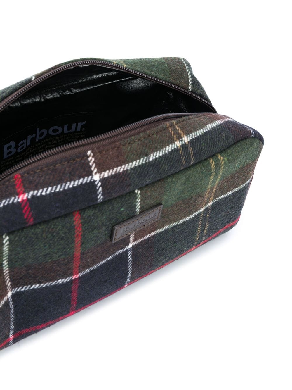 tartan knitted wash bag - 4