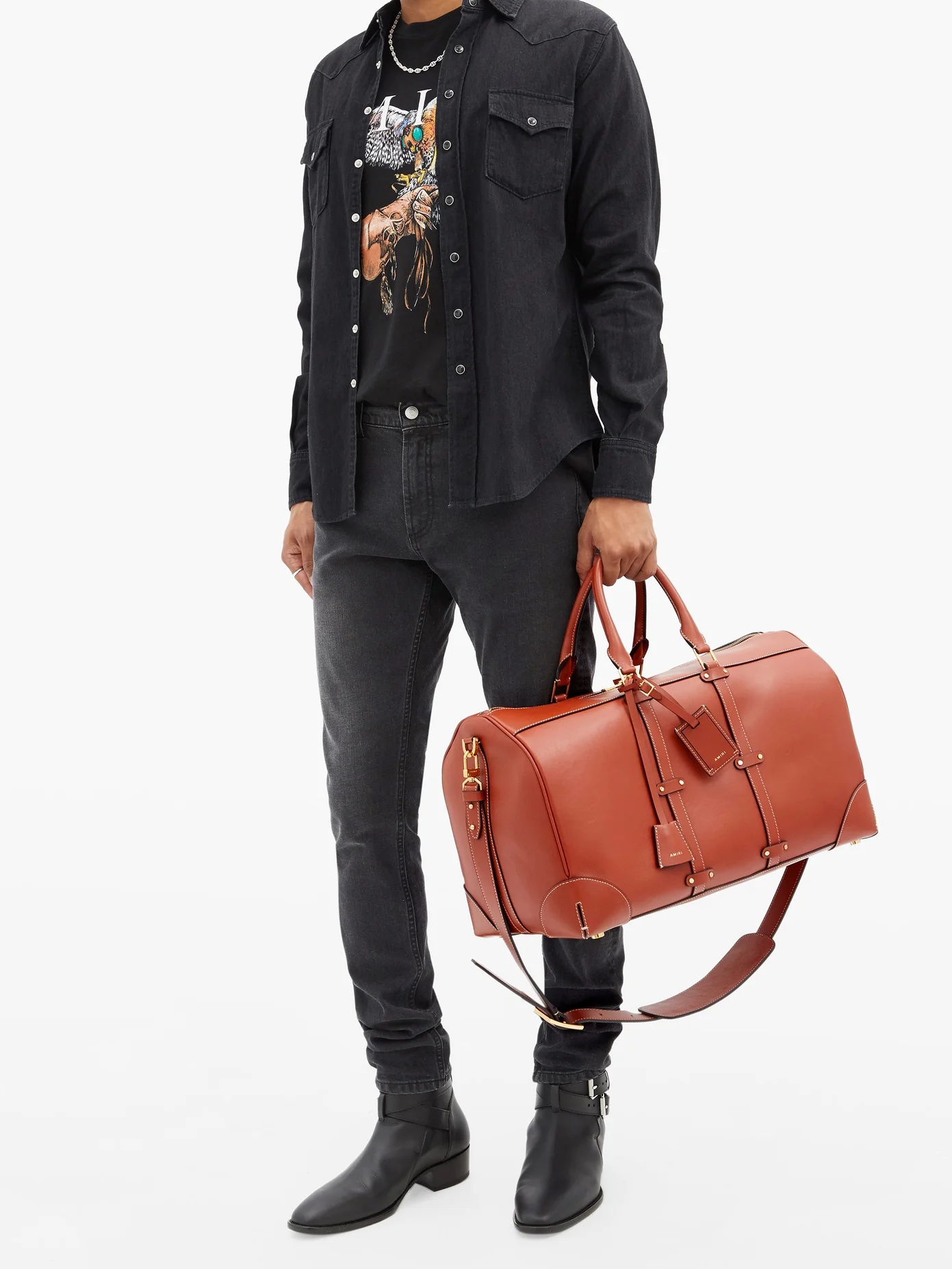 Leather duffle bag - 2