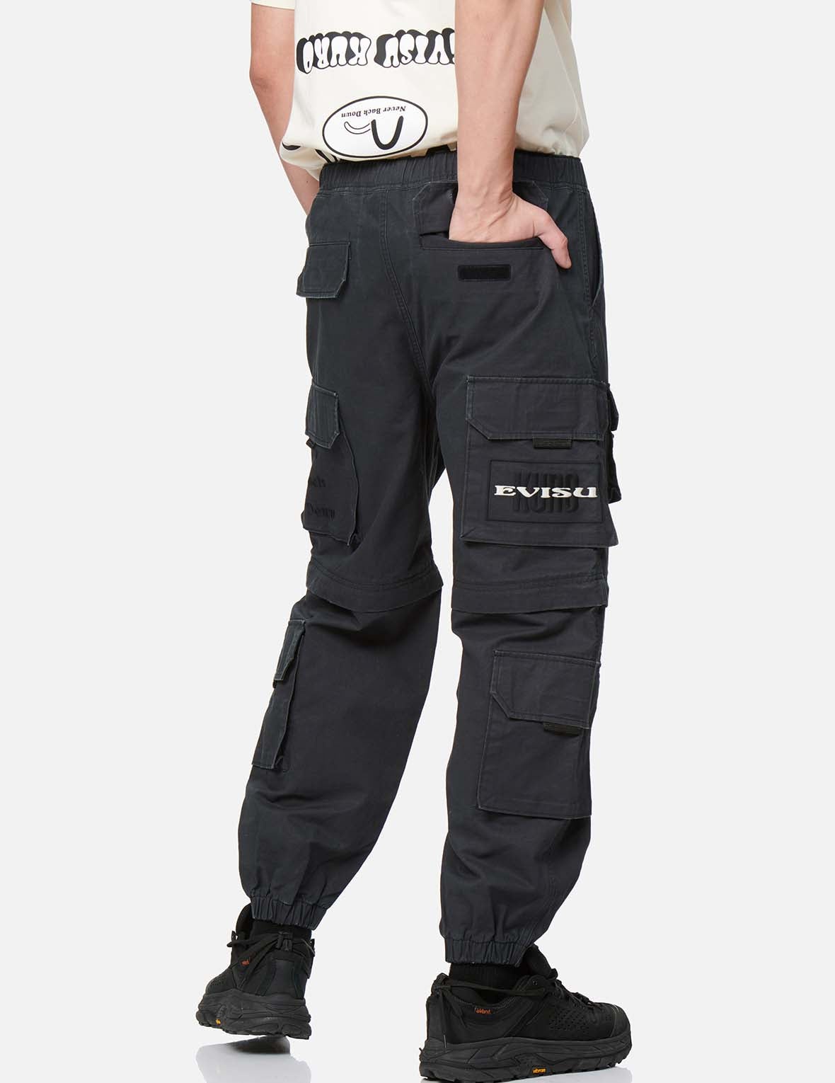 Pigment Washed Cargo Pants - 3