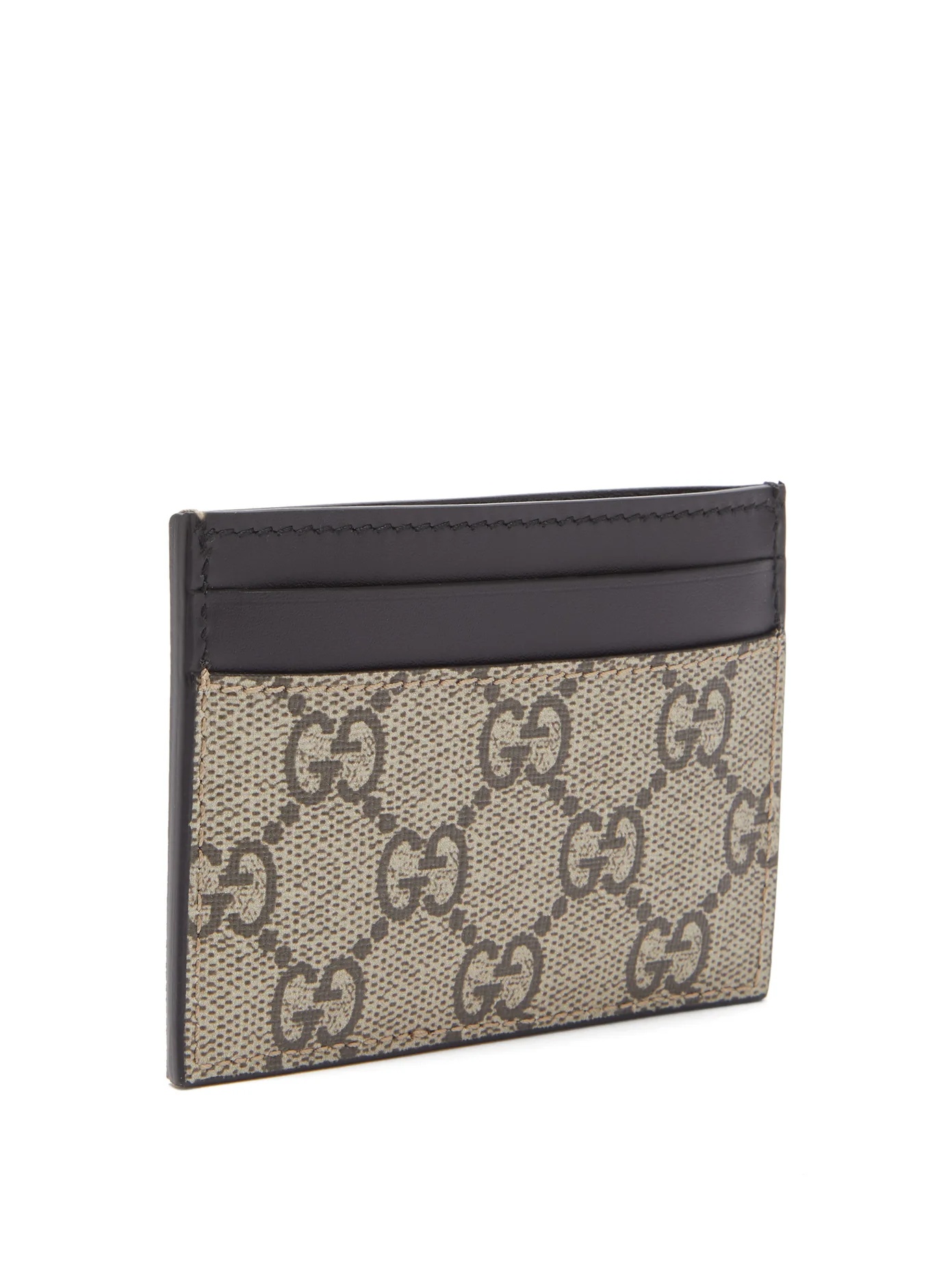 Tiger-print GG Supreme canvas cardholder - 2