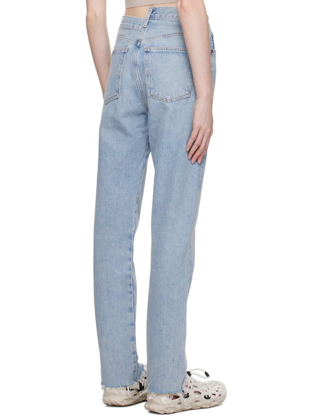 Indigo Criss Cross Jeans - 3