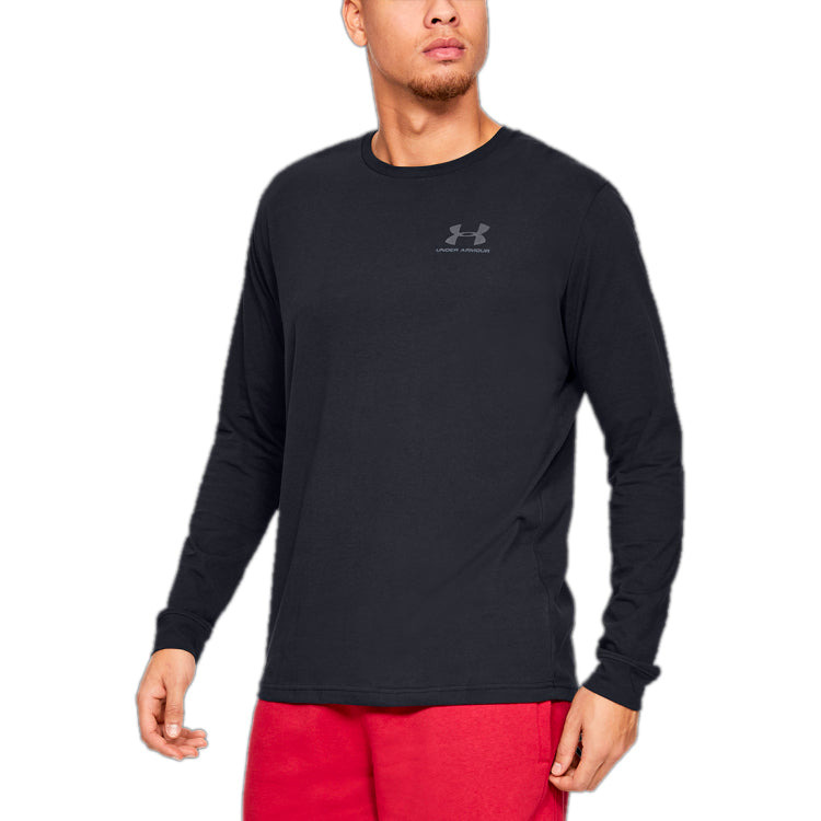 Under Armour Sportstyle Left Chest Long Sleeve T-shirt 'Black' 1329585-001 - 3