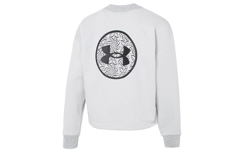 Under Armour (WMNS) Under Armour Lunar New Year Terry Fleece Crew Sweatshirt 'Grey Black' 1374532-592 outlook