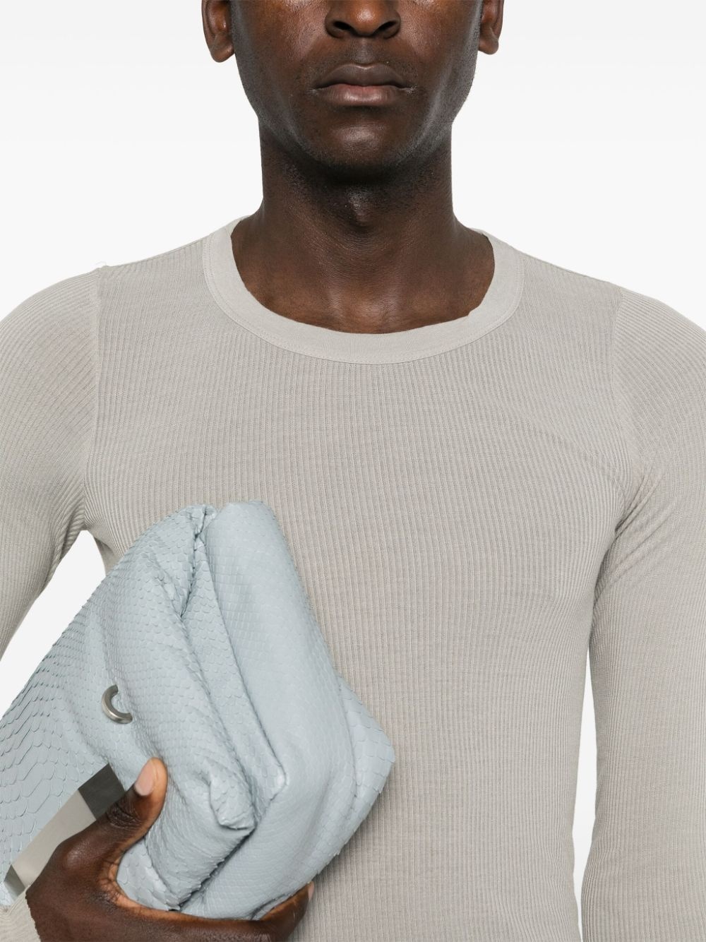 ribbed long-sleeves T-shirt - 5