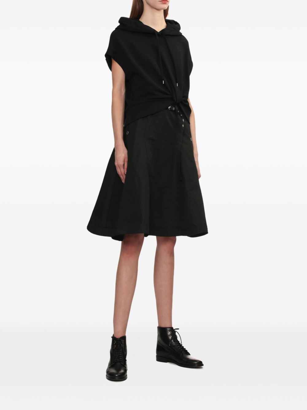 hooded mini dress - 2