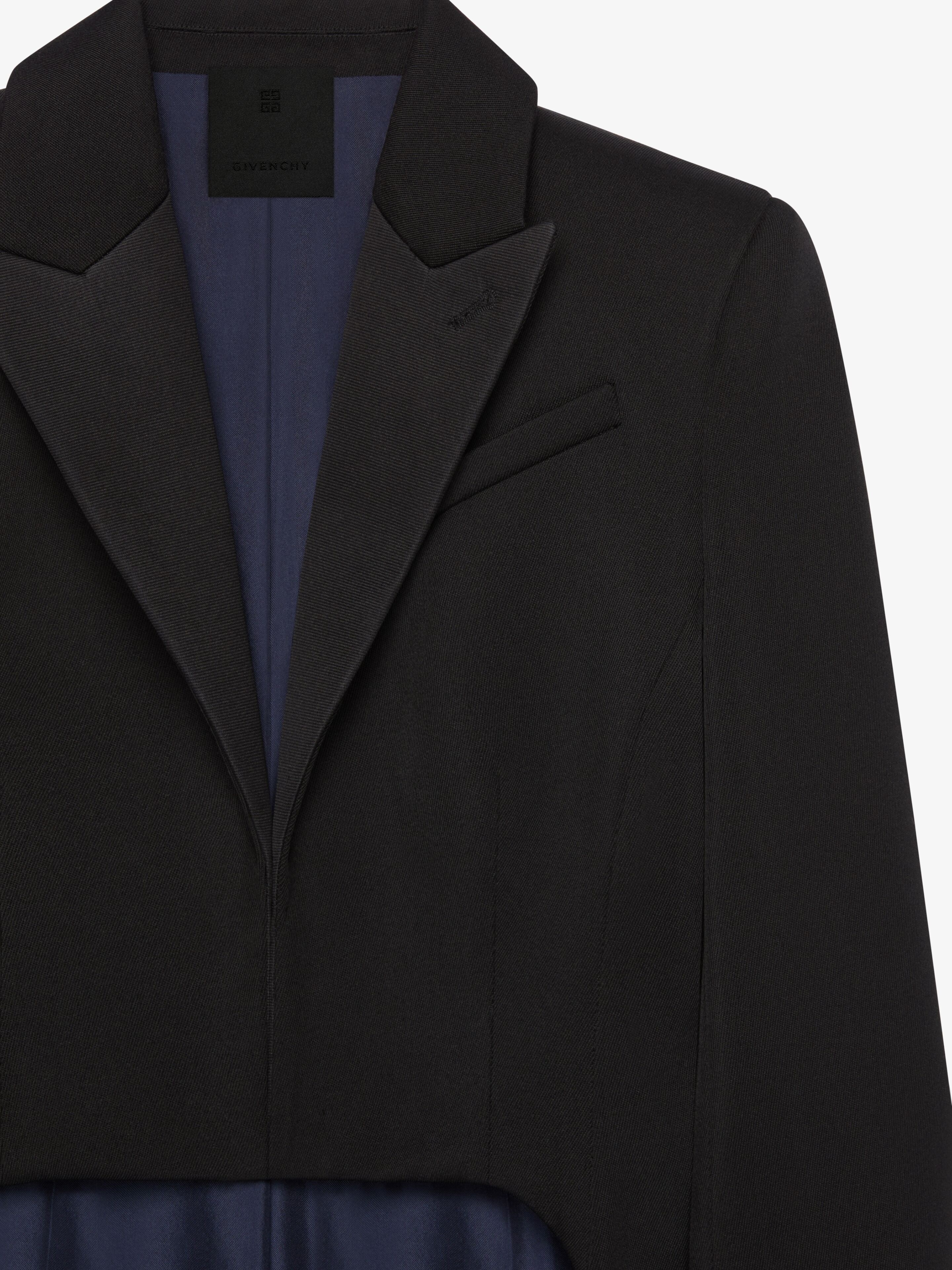 SLIM FIT TAILCOAT JACKET IN WOOL - 5
