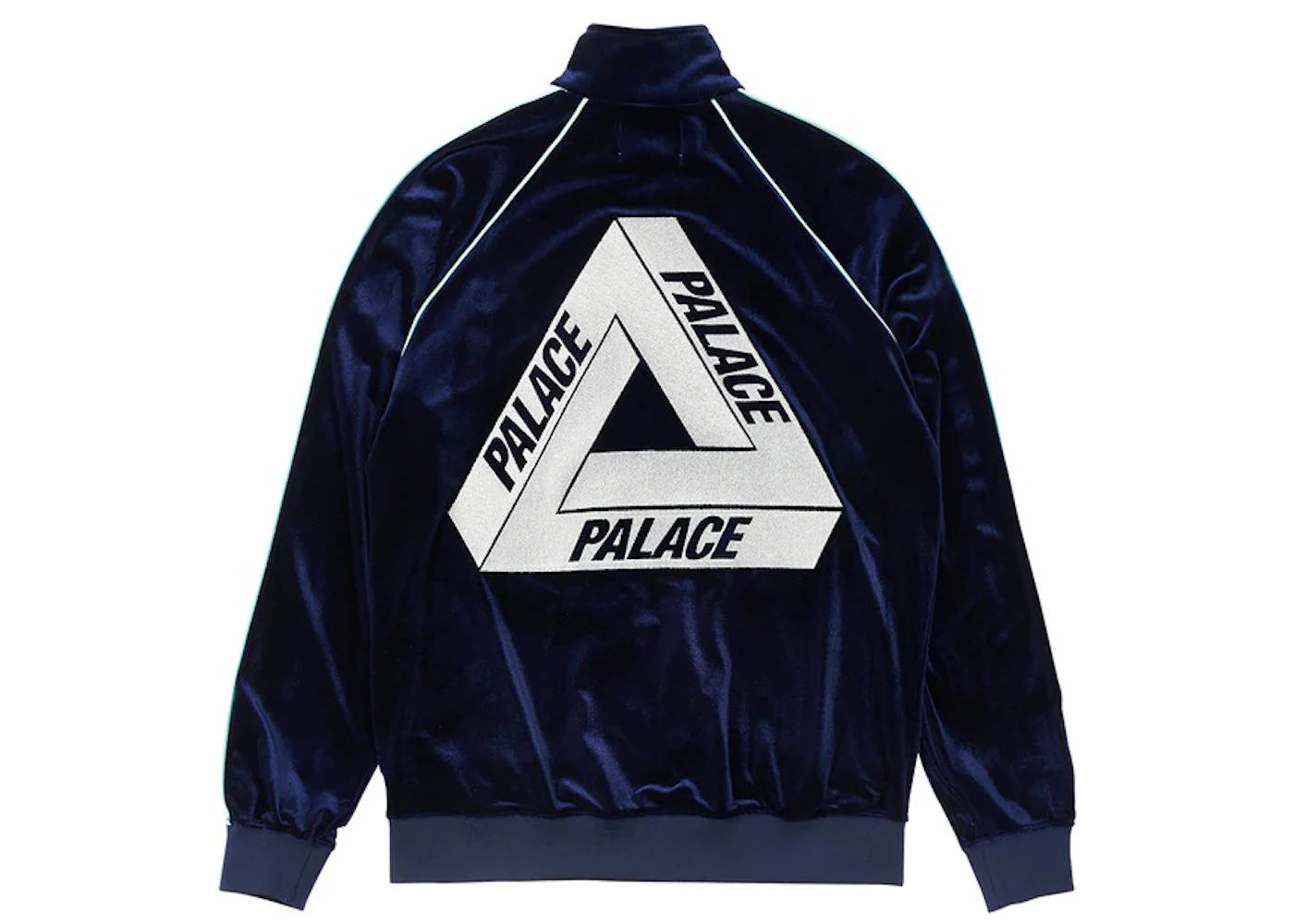 Palace Elton John Velour Track Top Navy - 1