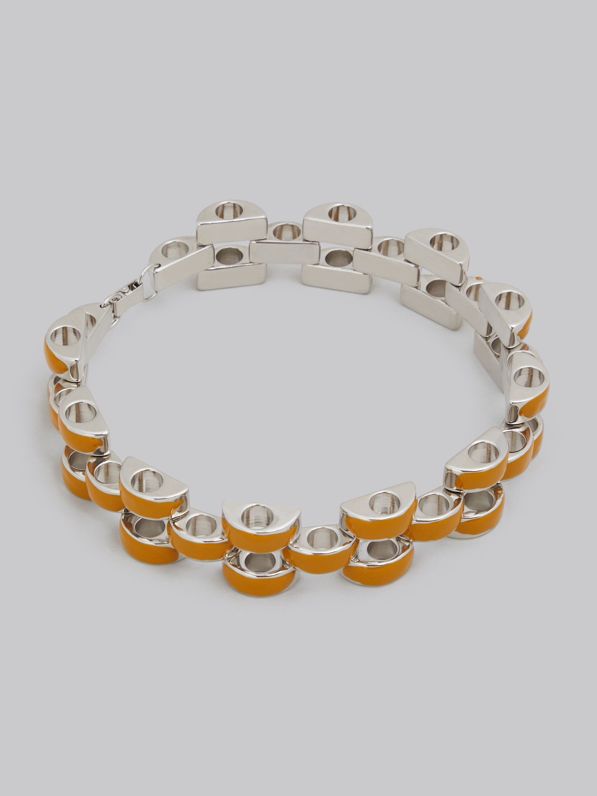 ENAMELLED METAL SCALLOPED CHOKER - 3