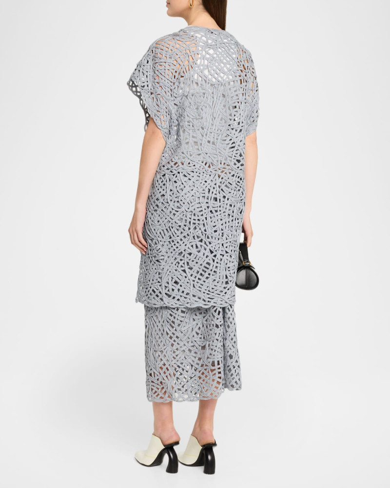 Clara Tiered Openwork Knit Top 3