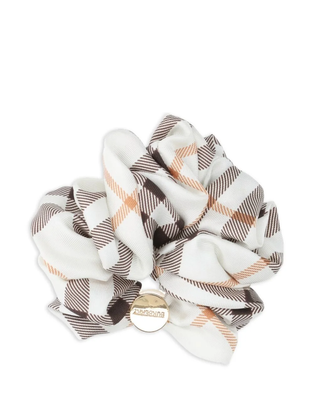 check silk scrunchie - 1
