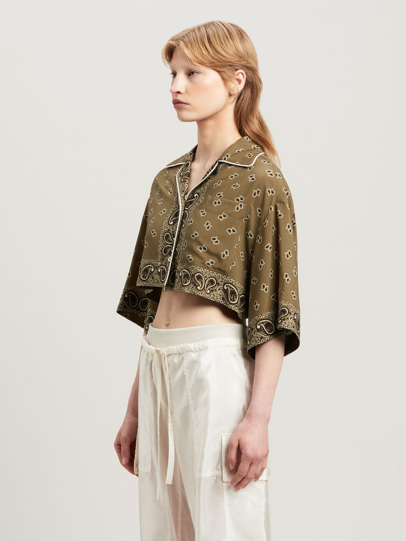 Paisley Cropped Shirt 4
