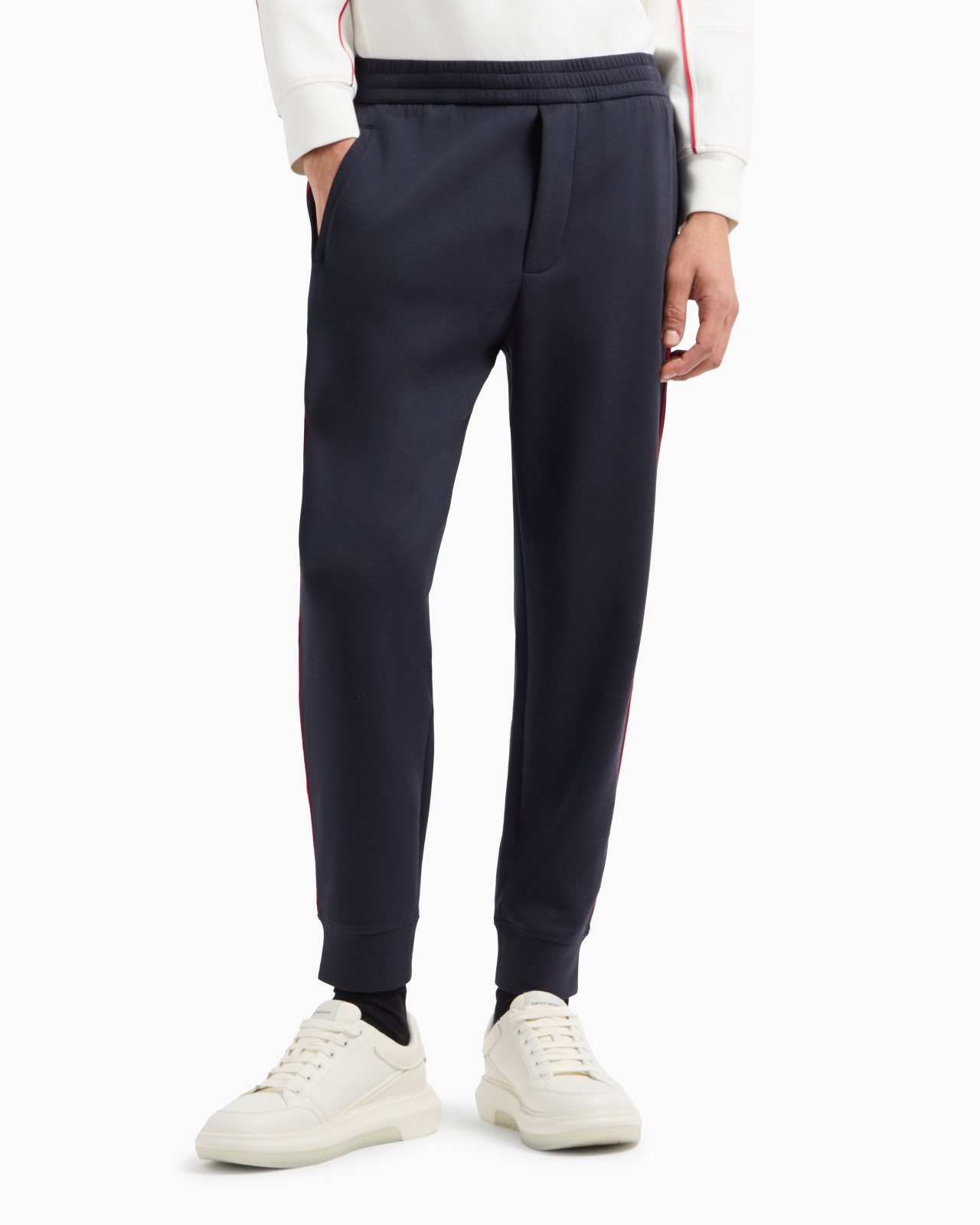 Valentine’s Day capsule collection jersey joggers with piping - 2