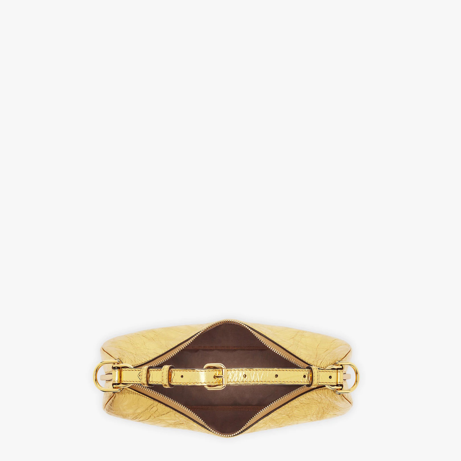 Gold laminated leather bag - 5