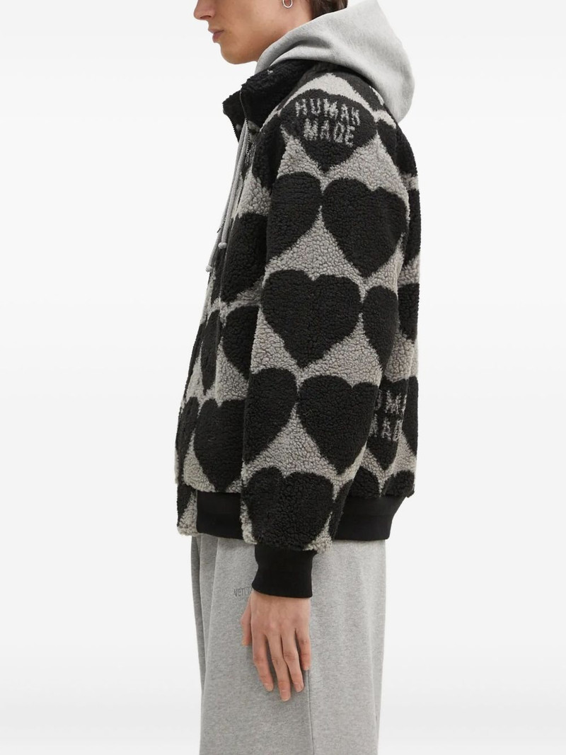 Human Made heart-pattern fleece jacket outlook