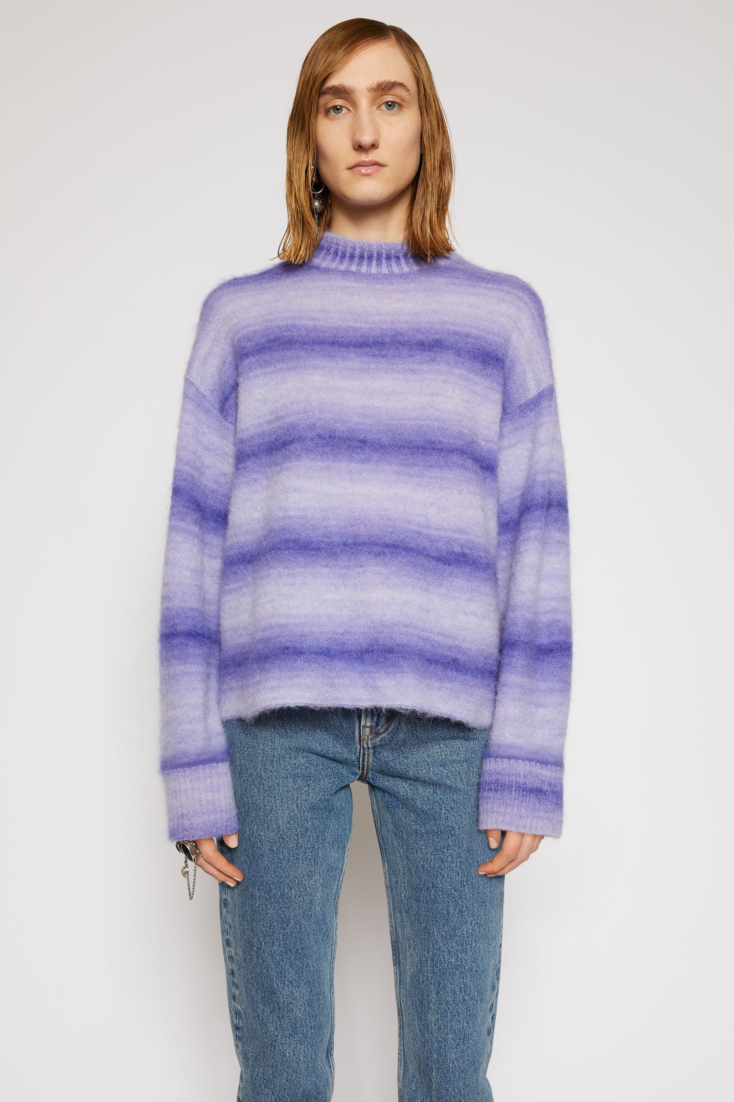 Ombre stripe sweater electric purple - 2