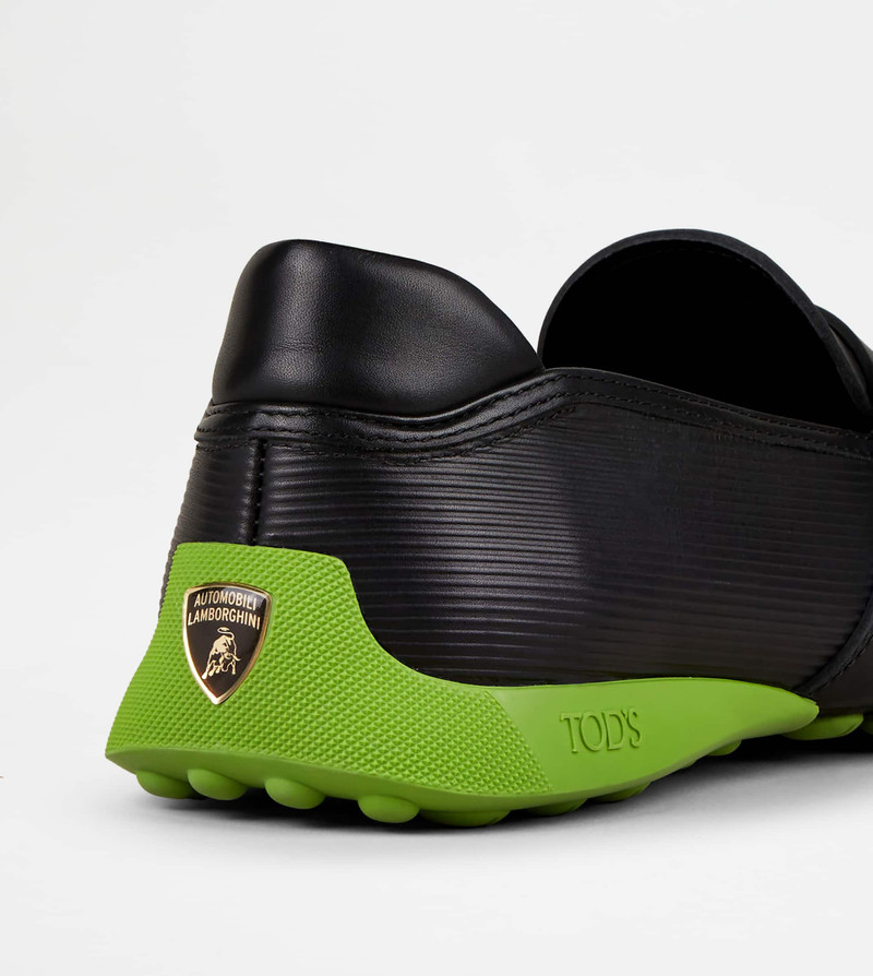 LOAFERS IN LEATHER - BLACK, GREEN 5