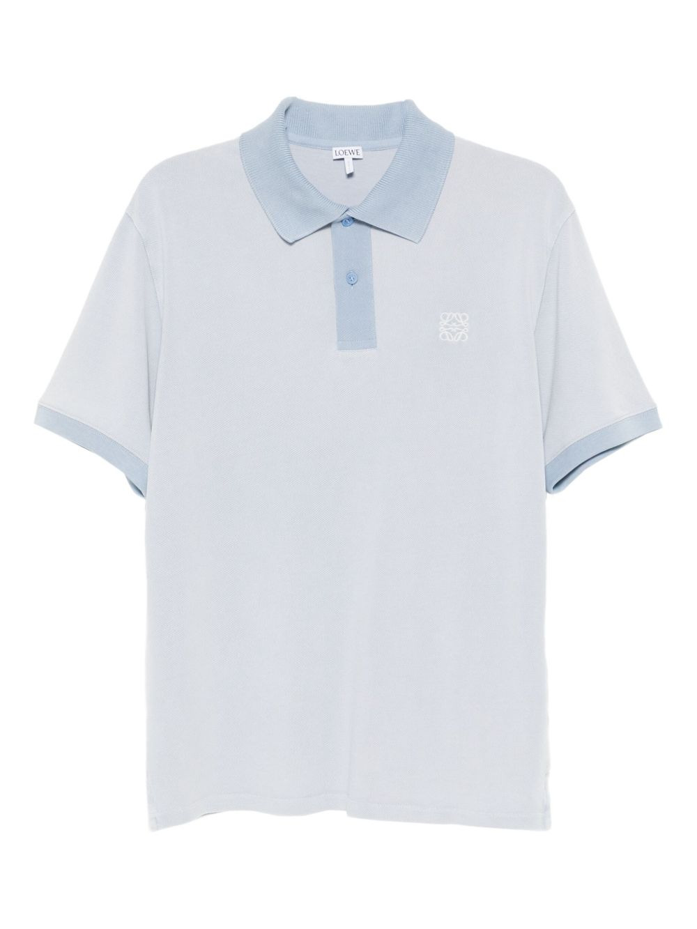 embroidered-logo polo shirt - 1