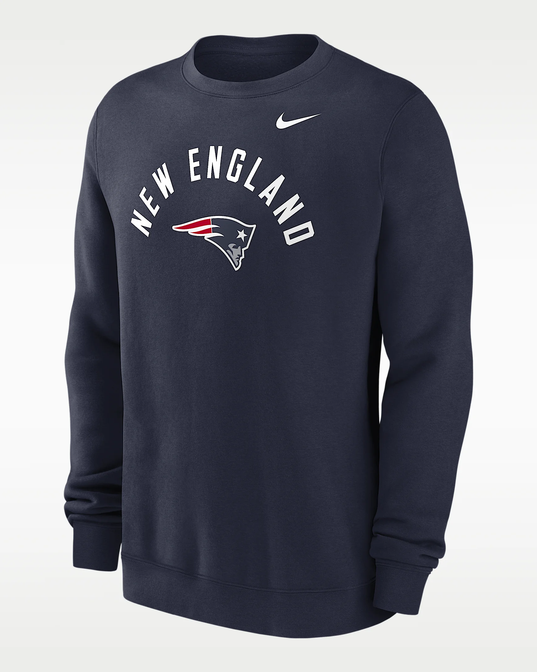 New England Patriots Club Men's Nike NFL Pullover Crew - 1