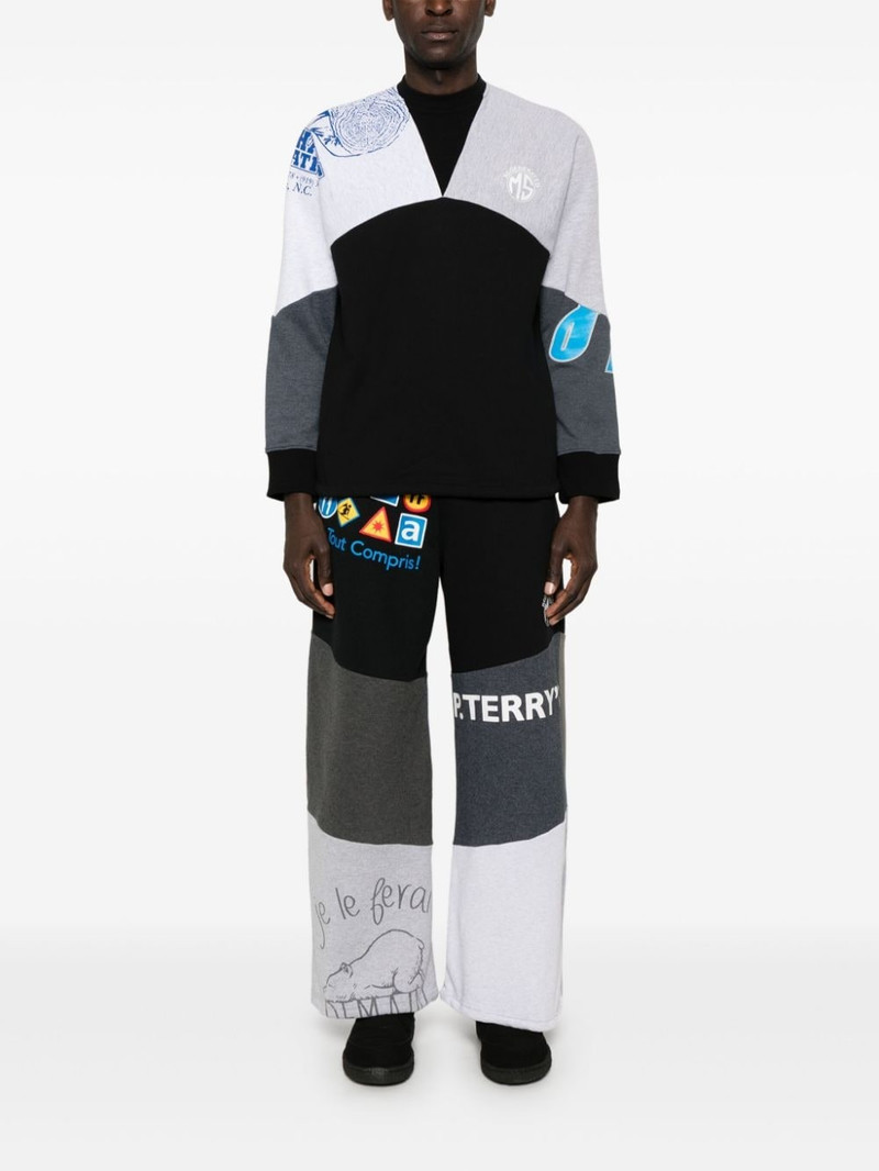 Marine Serre upcycled graphic-print sweatshirt outlook