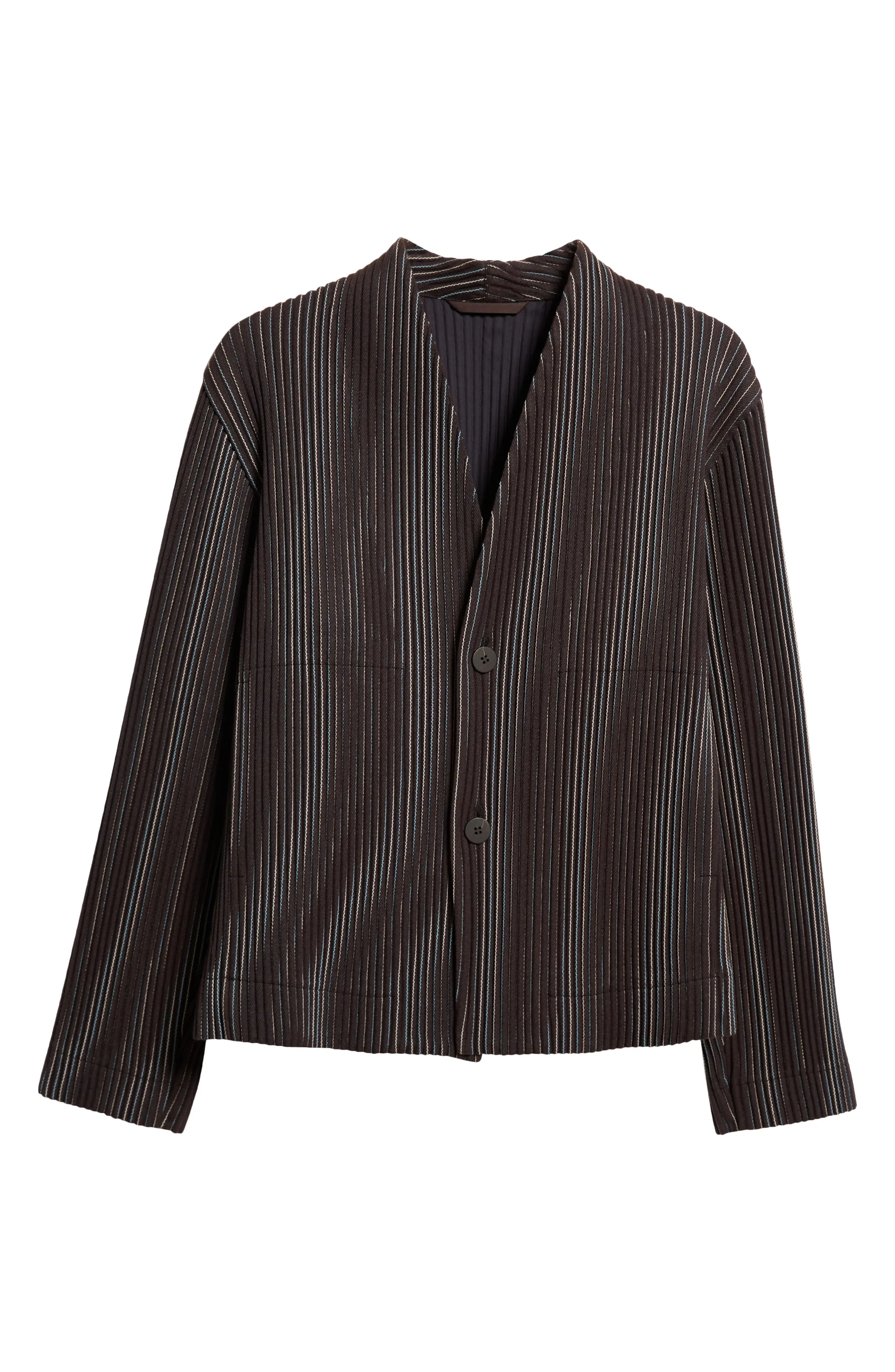 Pleated Tweed Jacket - 6