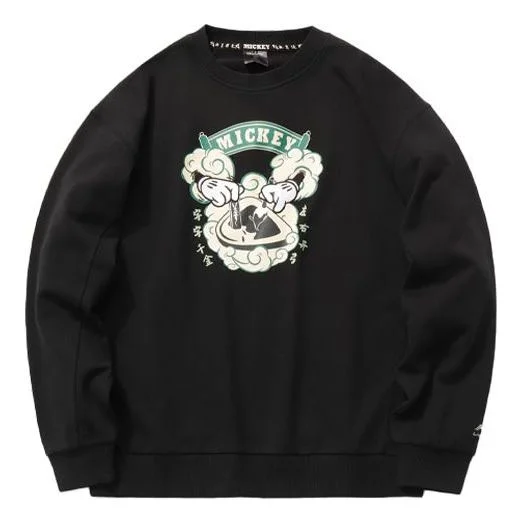 Li-Ning x Disney Crossover Printing Pullover 'Black White' AWDR137-2 - 1