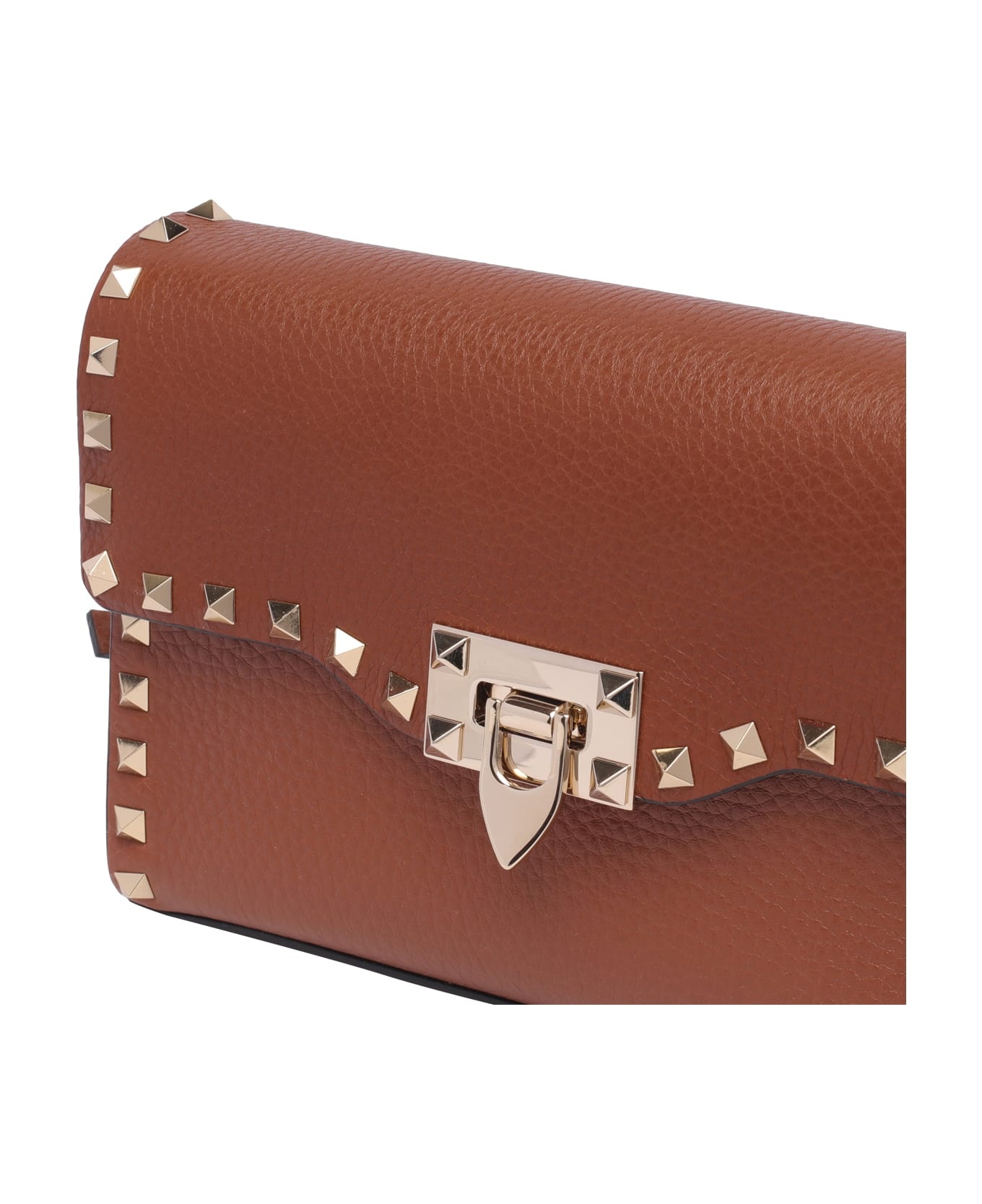 Small Shoulder Bag | Rockstud | Vit.st.alce Unlined/plat.studs - 4