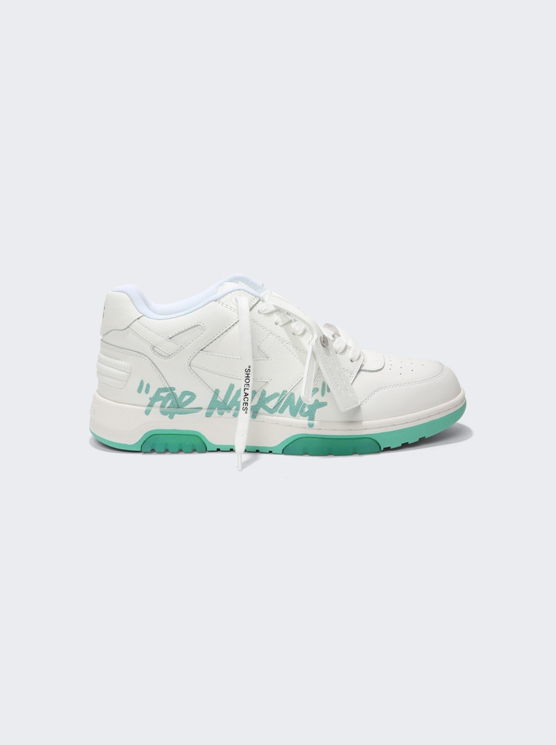 slogan-print lace-up sneakers - 1