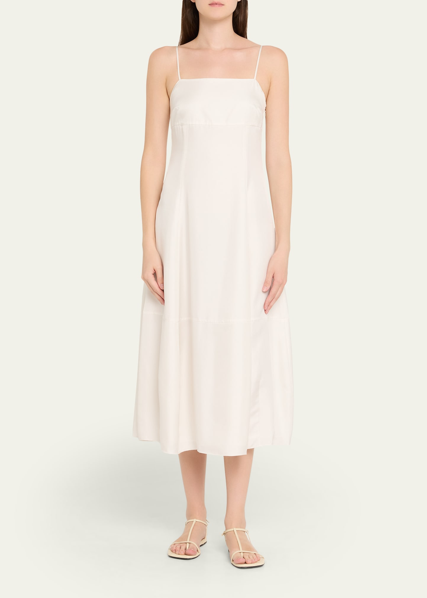 Sleeveless Silk-Twill Dress - 2