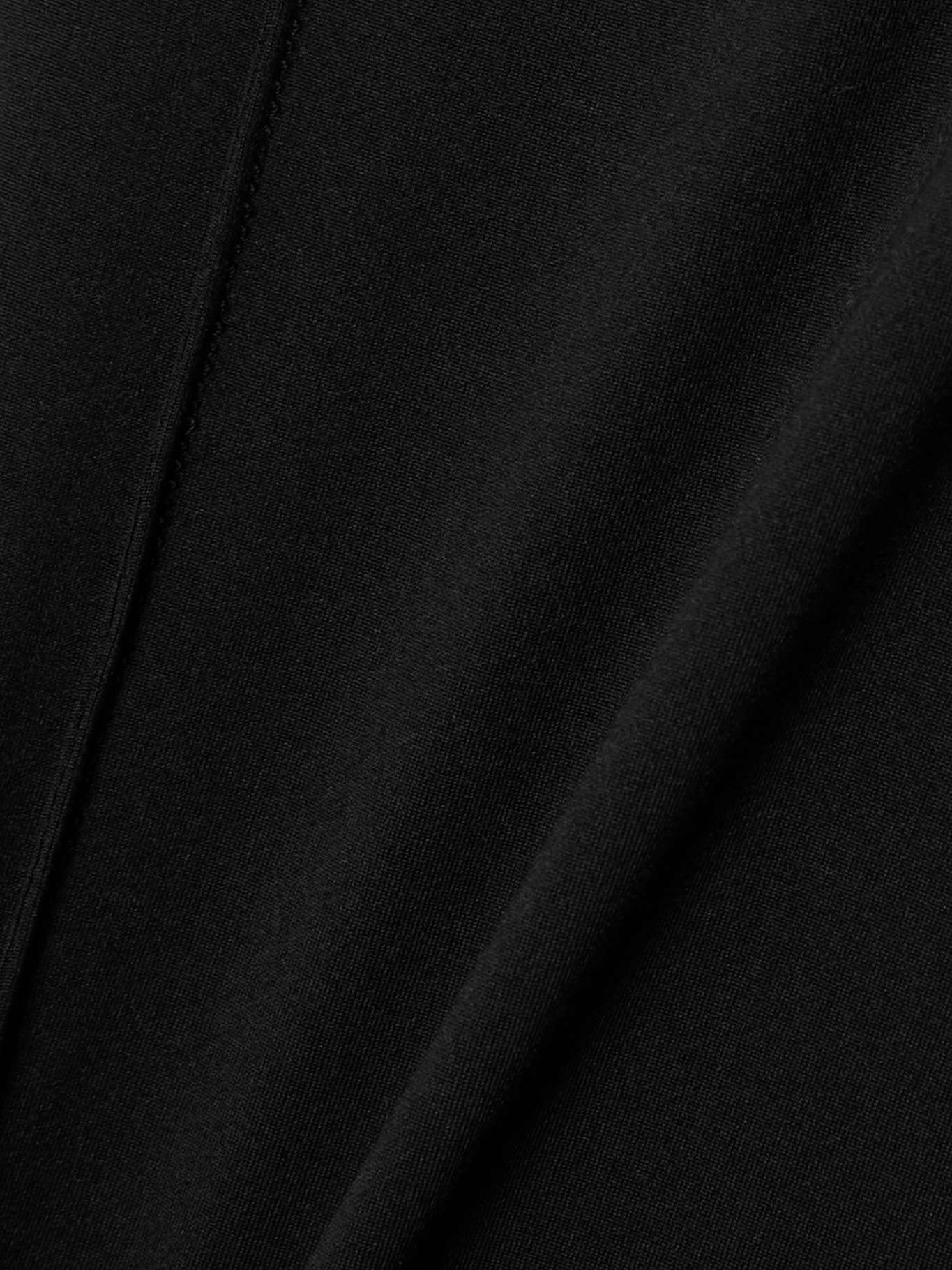 + RHW paneled stretch-jersey turtleneck maxi dress Black - 4