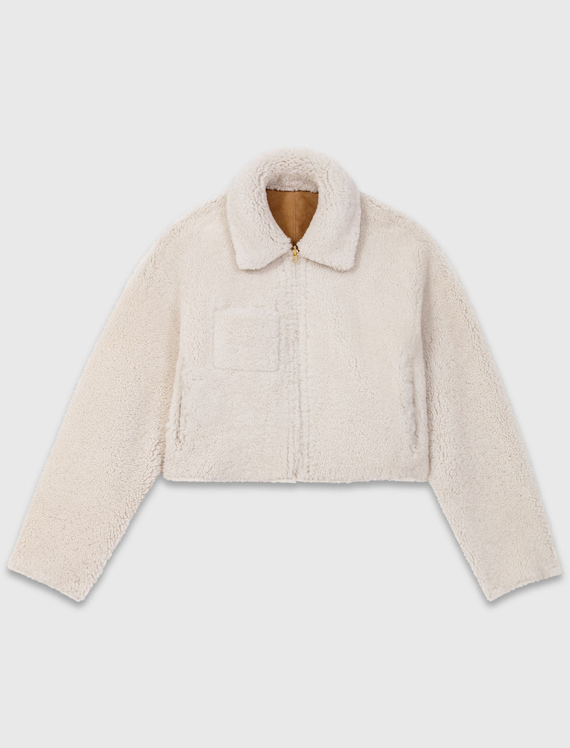 Reversible shearling coat 9