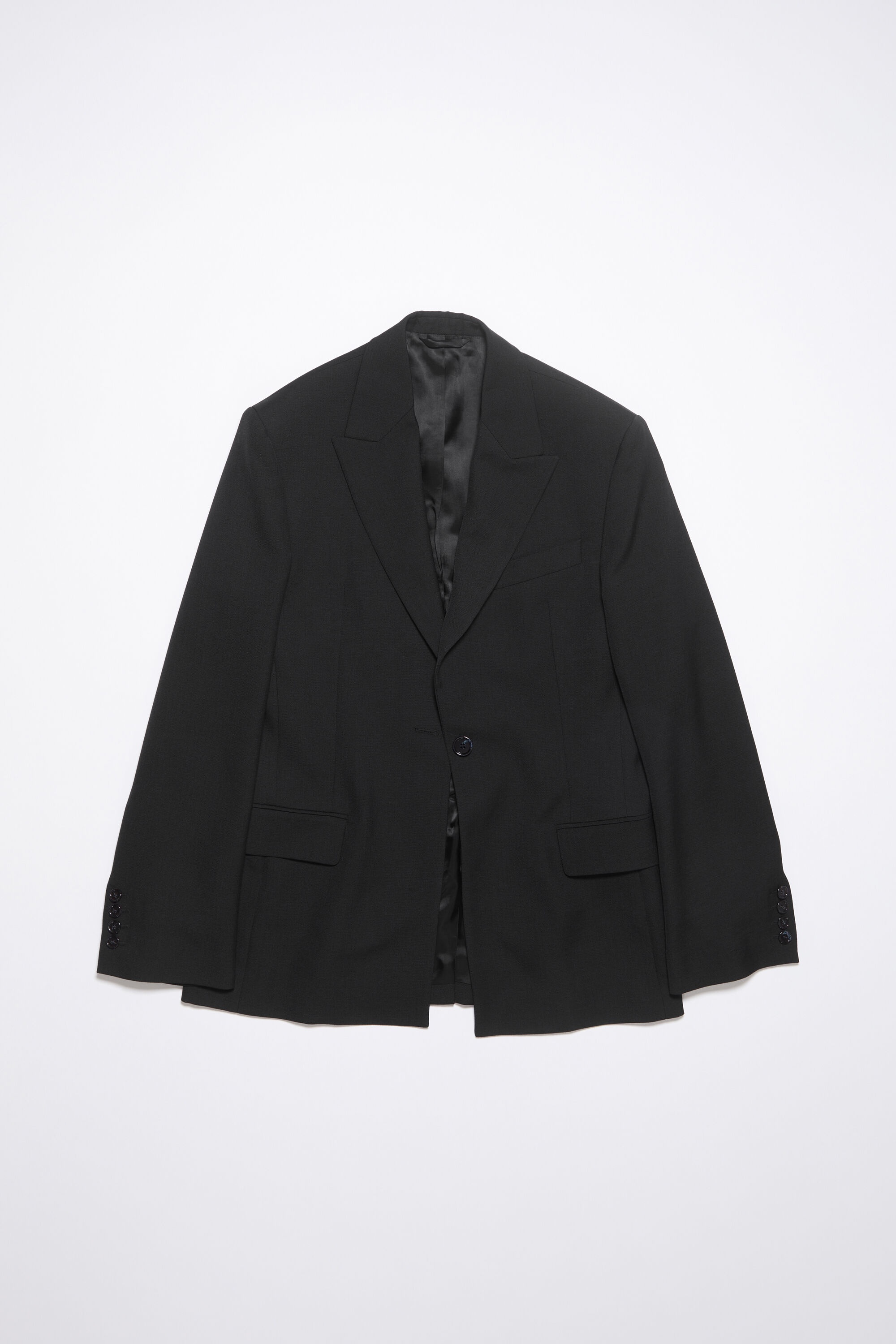 Regular fit suit jacket - Black - 7