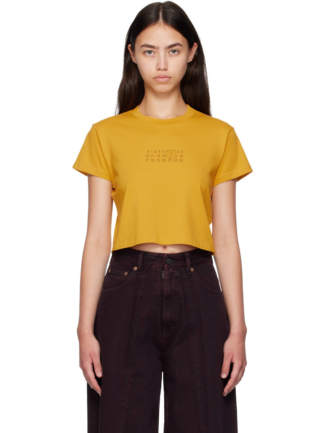 Yellow Cropped T-shirt - 1