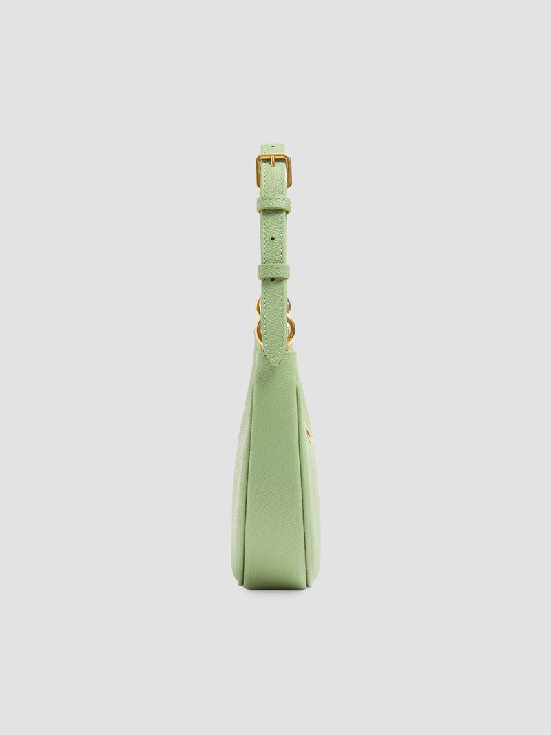 Women's Hobo Bag in Grainy Calfskin - Mint 5