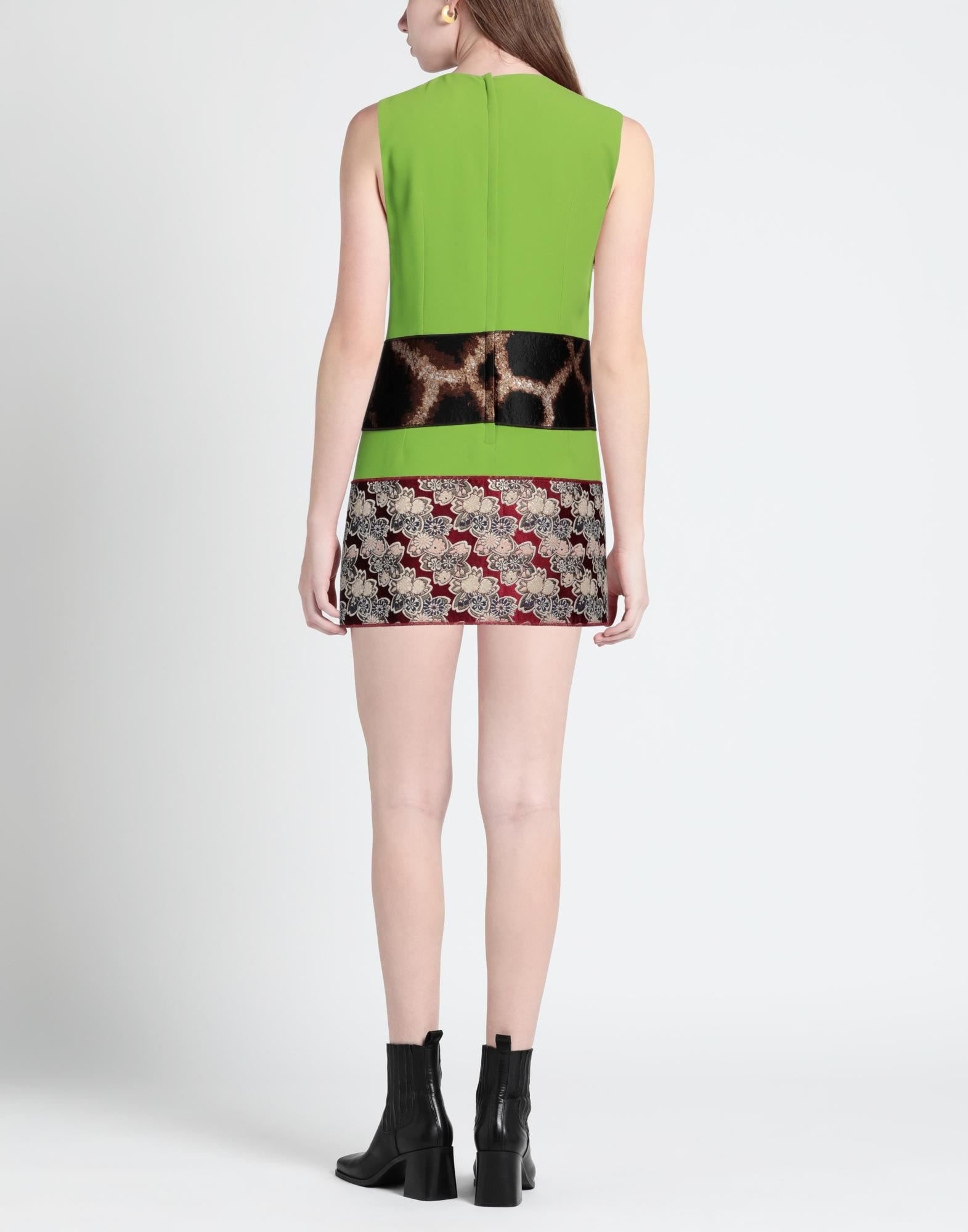 Acid green Women's Short Dress - 4