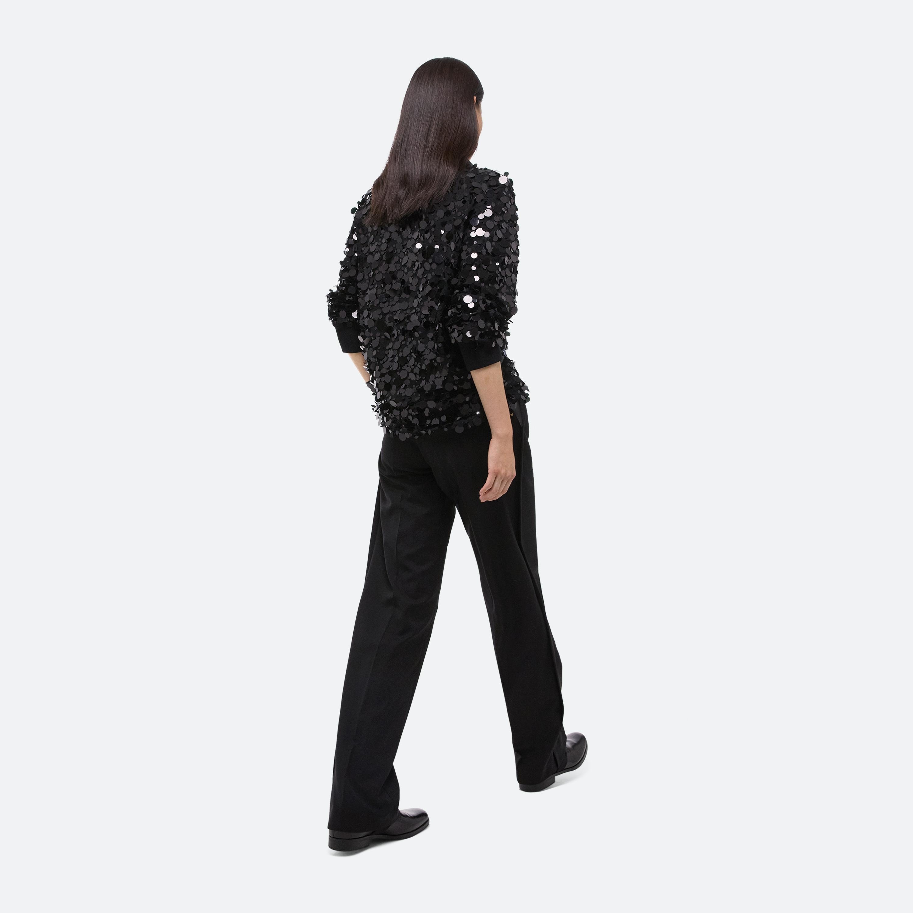 PAILLETTE POLO SWEATER - 7