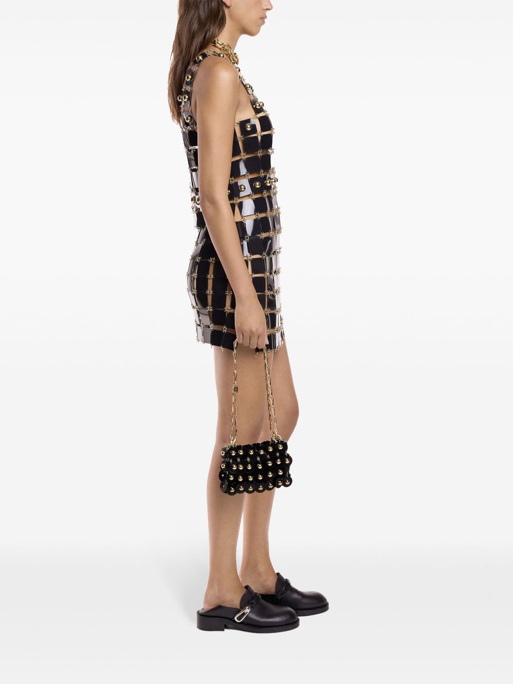 stud-detailed minidress - 3