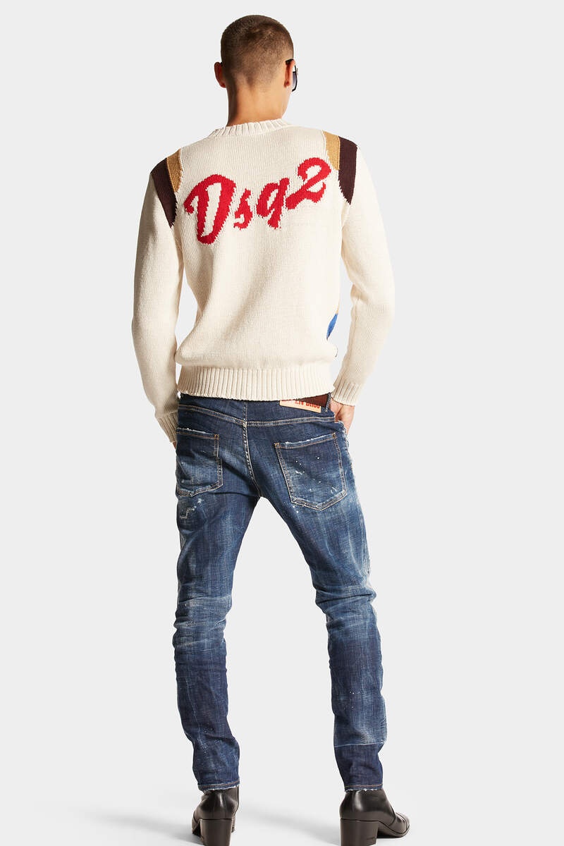 DARK TOPPA WASH SKATER JEANS - 4