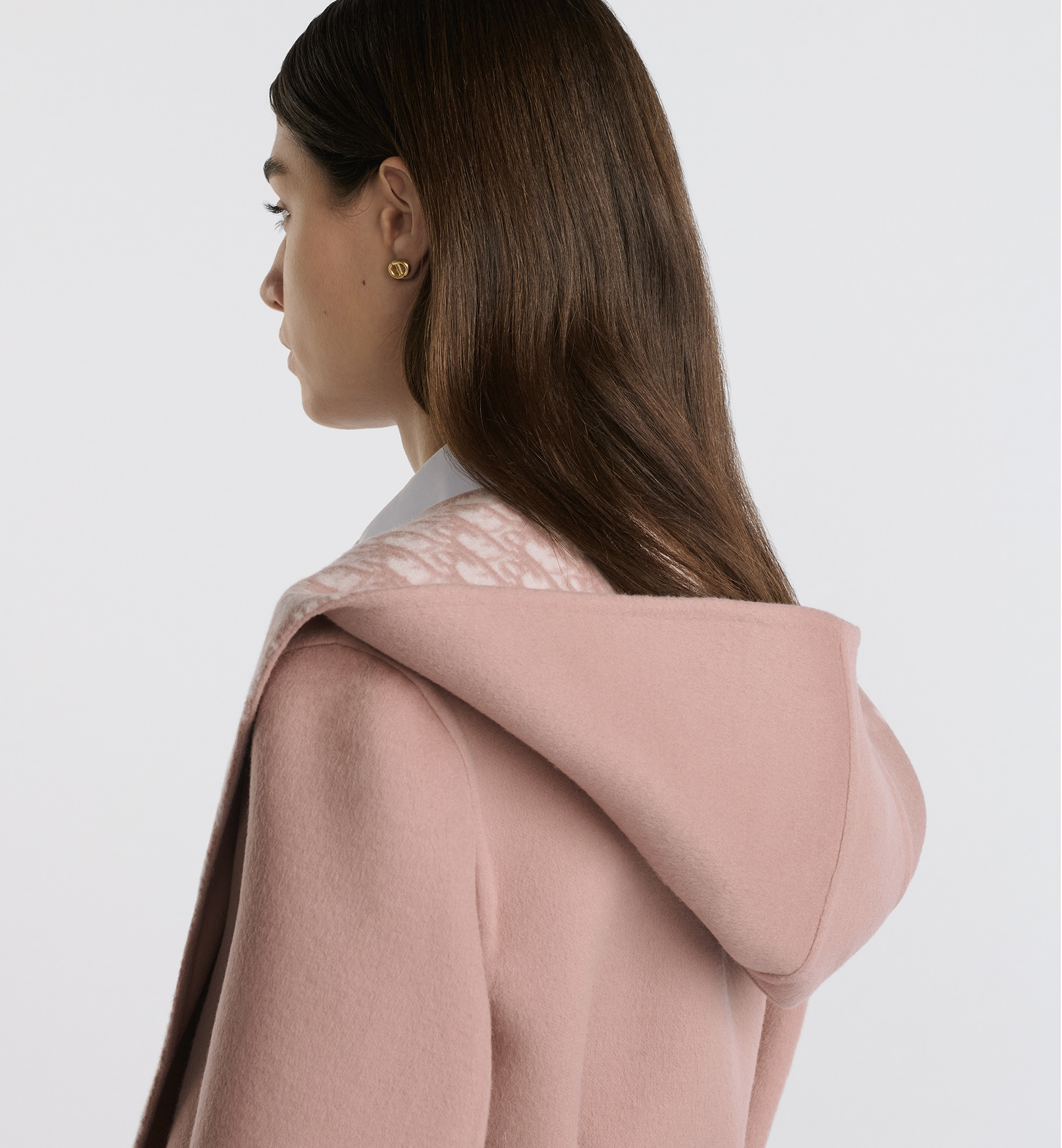 Cropped Coat with Hood and Belt - 3