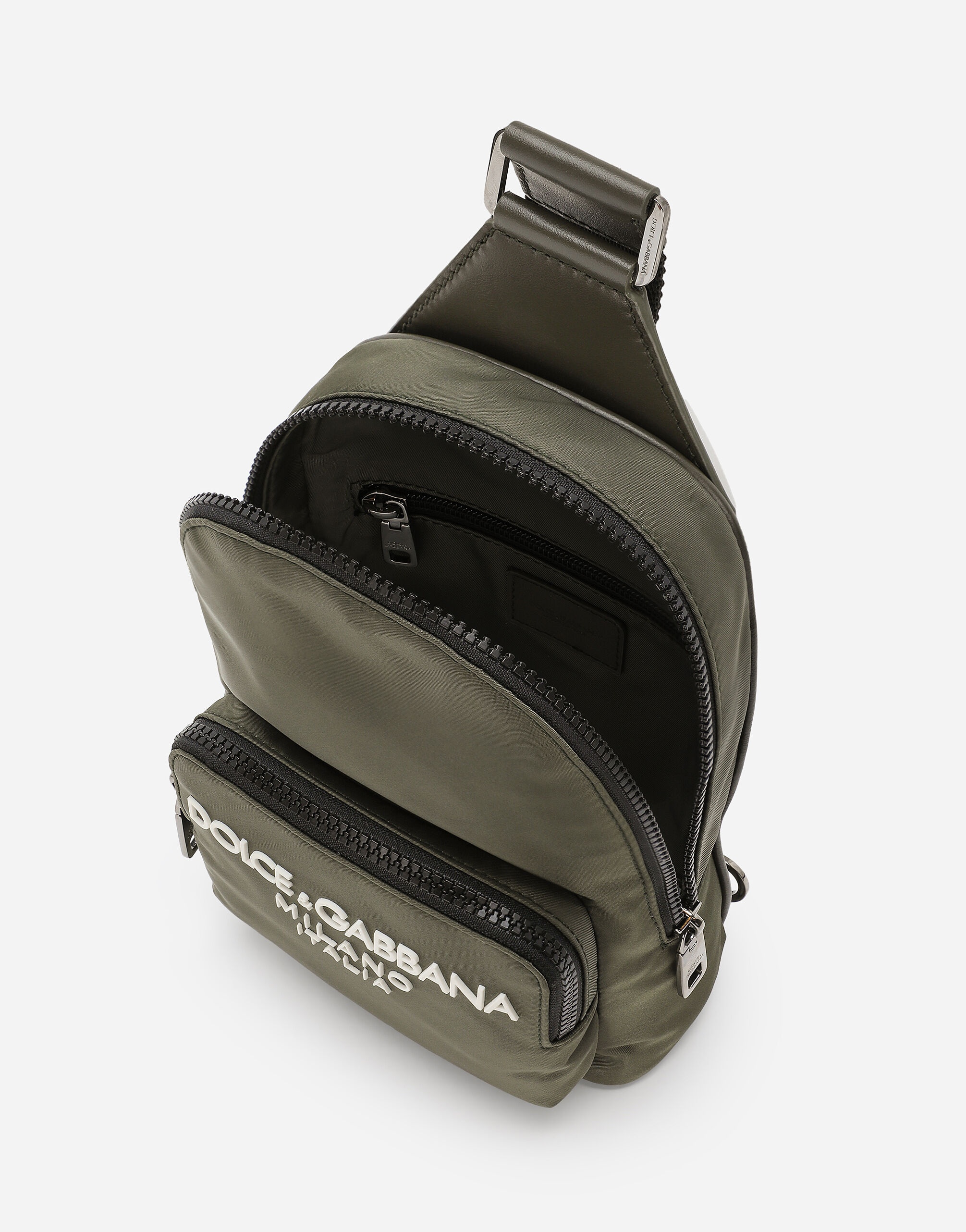 Nylon crossbody backpack - 5