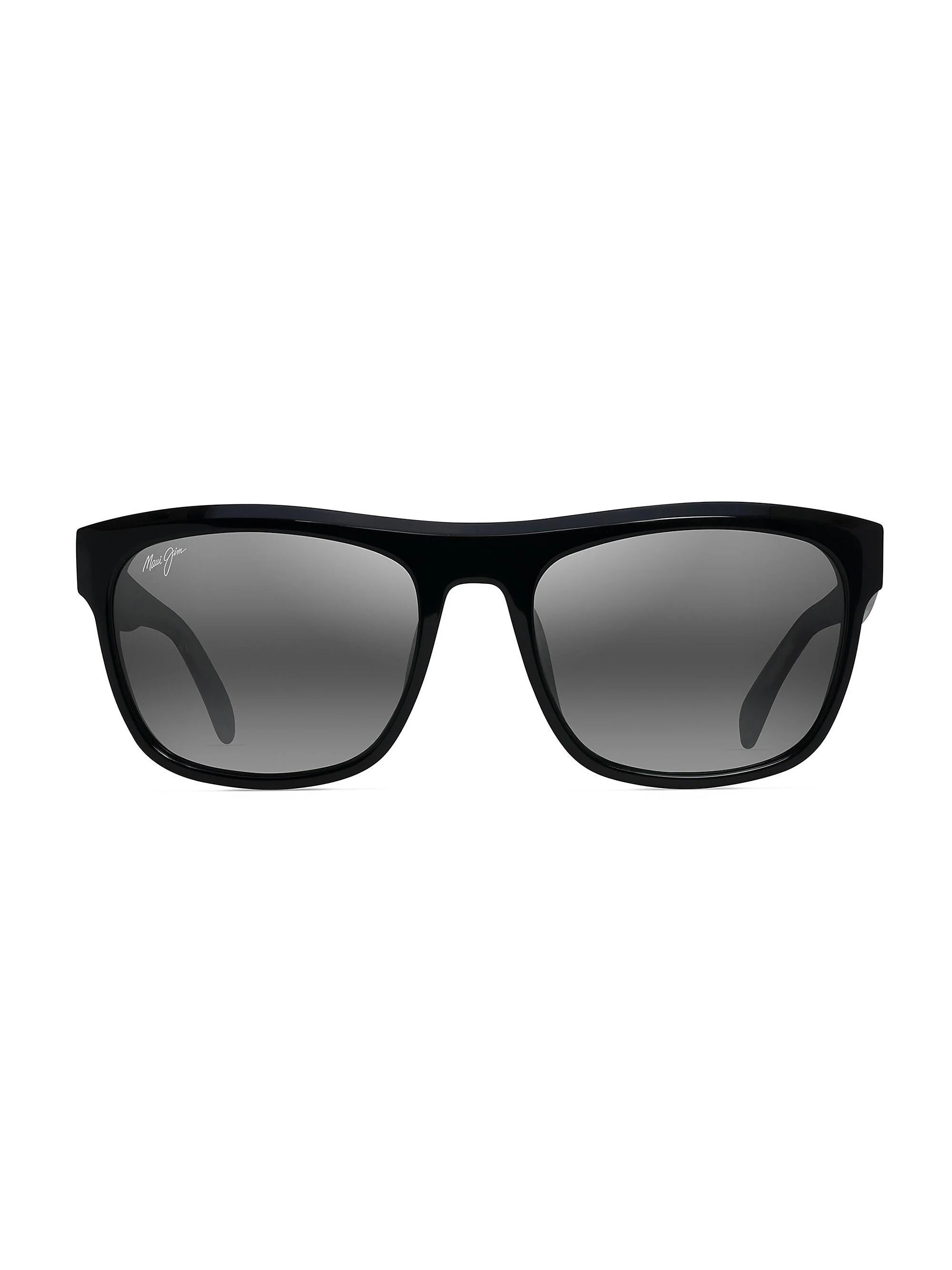 Men's S-Turns 56MM Rectangular Sunglasses - Black Grey - 1