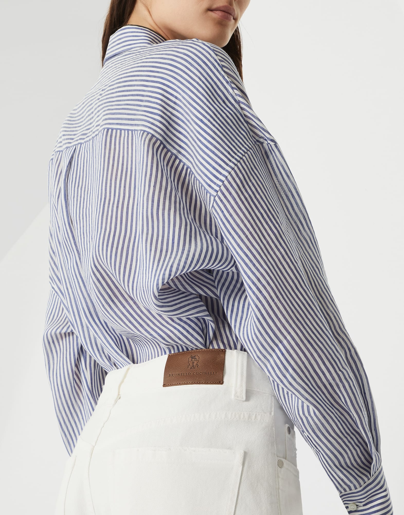 Dyed denim contemporary loose trousers - 3