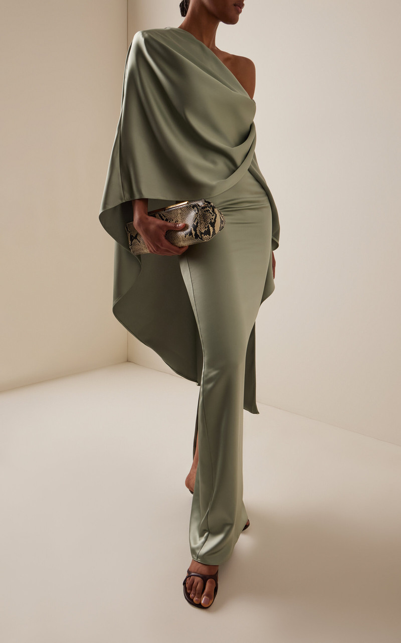 Exclusive Fume Satin Top green 3