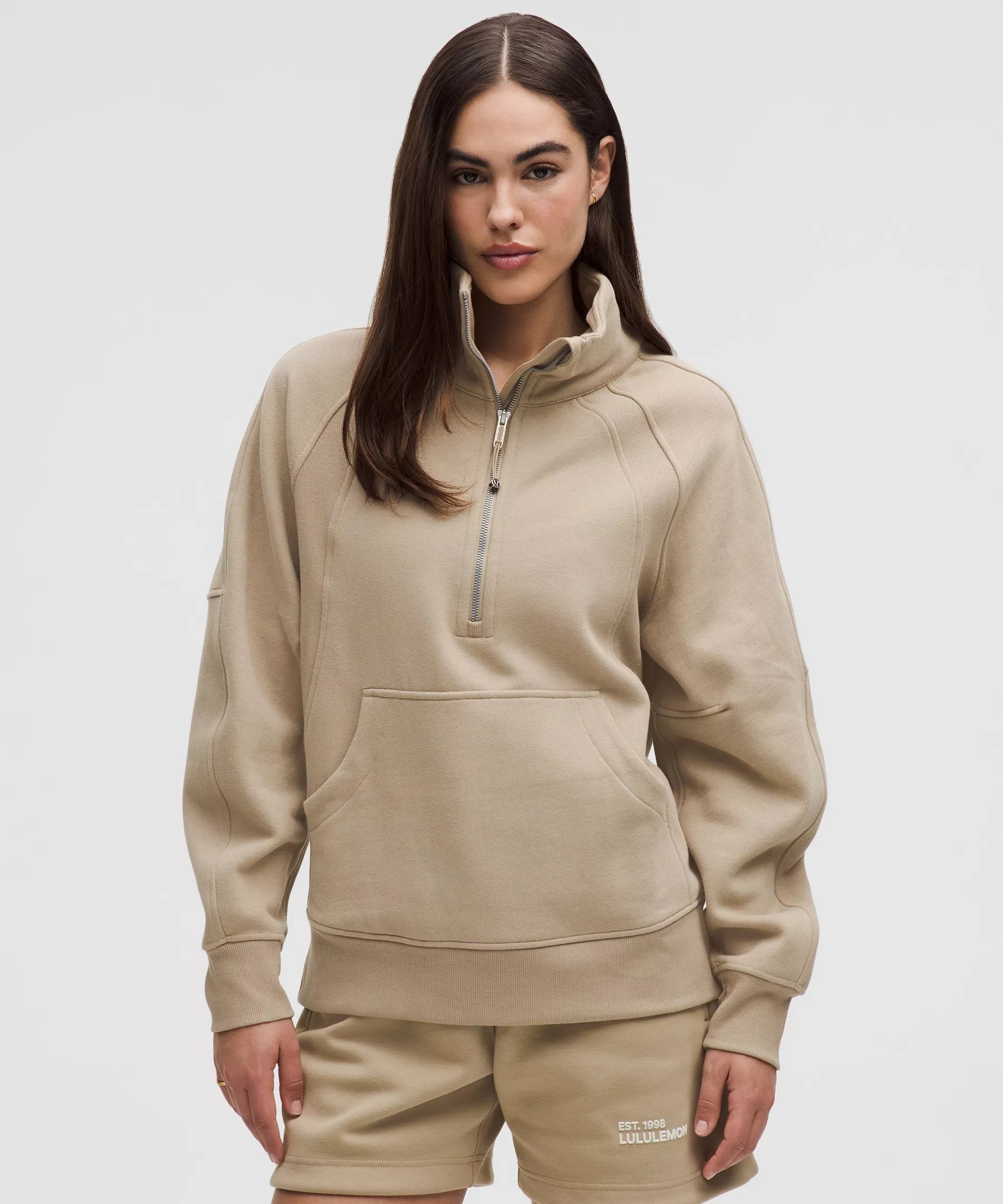 Scuba Oversized Funnel-Neck Half Zip *Long - 1