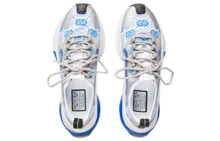 (WMNS) Gucci Run Sneaker 'White Blue' 680903-USN10-8485 - 3