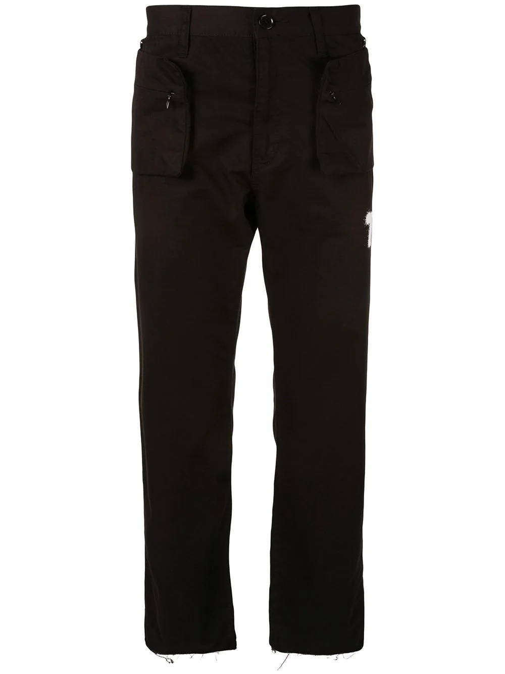 zipped pockets trousers - 1