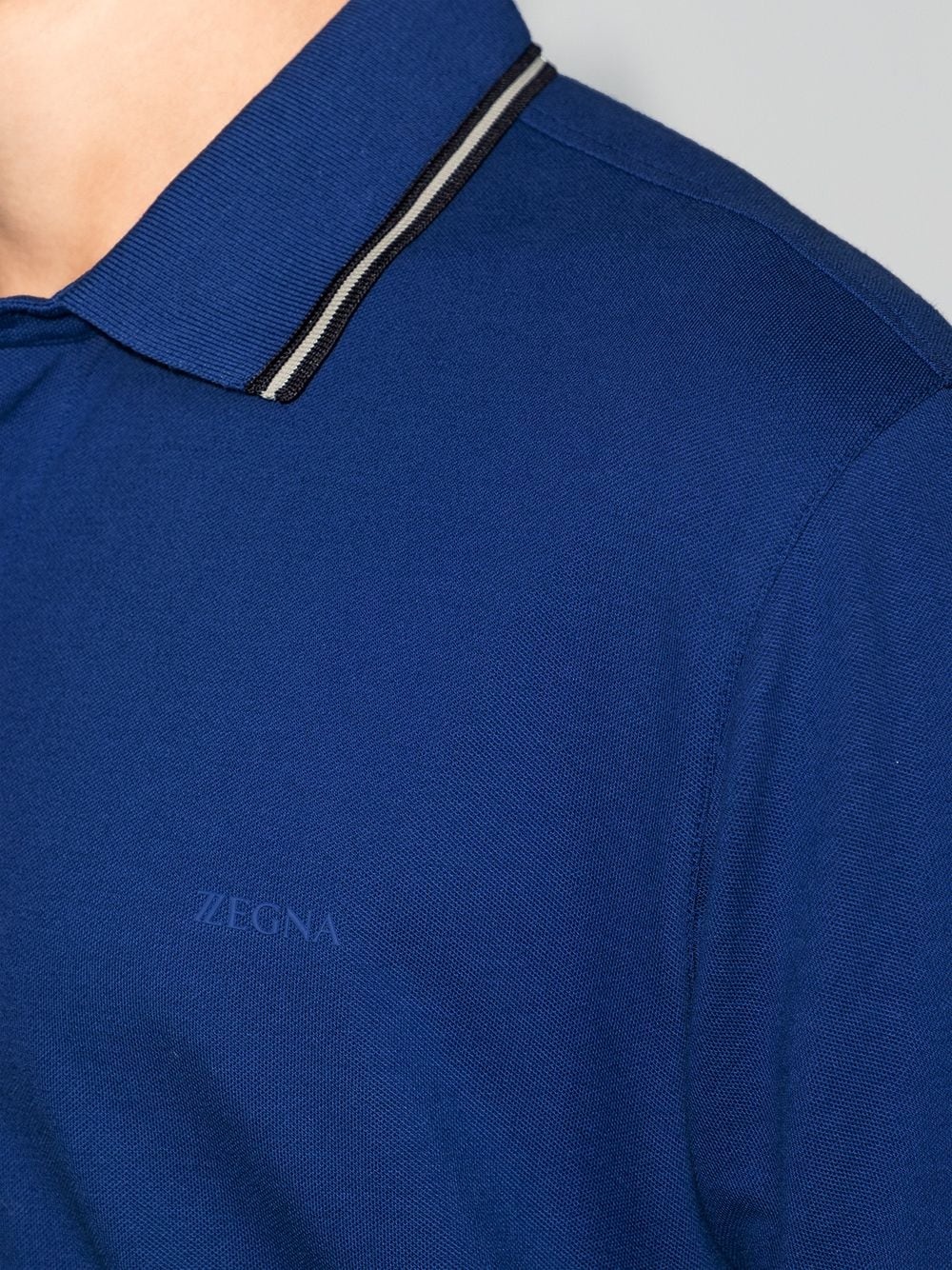 contrast-trim polo shirt - 4